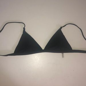 black bathing suit top